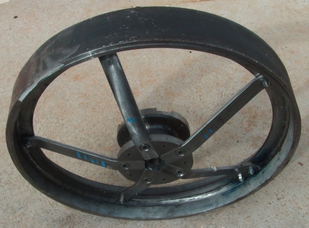 Image showing 6 Inch Scale Little Samson Traction Engine Model Front Wheel Half Spoked